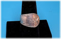 Upcycled Plated Silver Spoon Ring - Size 8 -$24- (ships free) (#604)