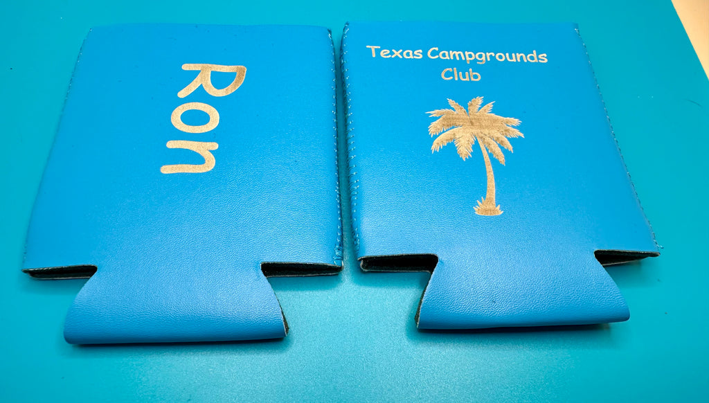 Set of 10 custom drink sleeves with laser engraved design $60-ships free-(#3001)