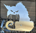 Scary Cat Handmade Stainless Steel Metal Art -$61-ships free-(#804)