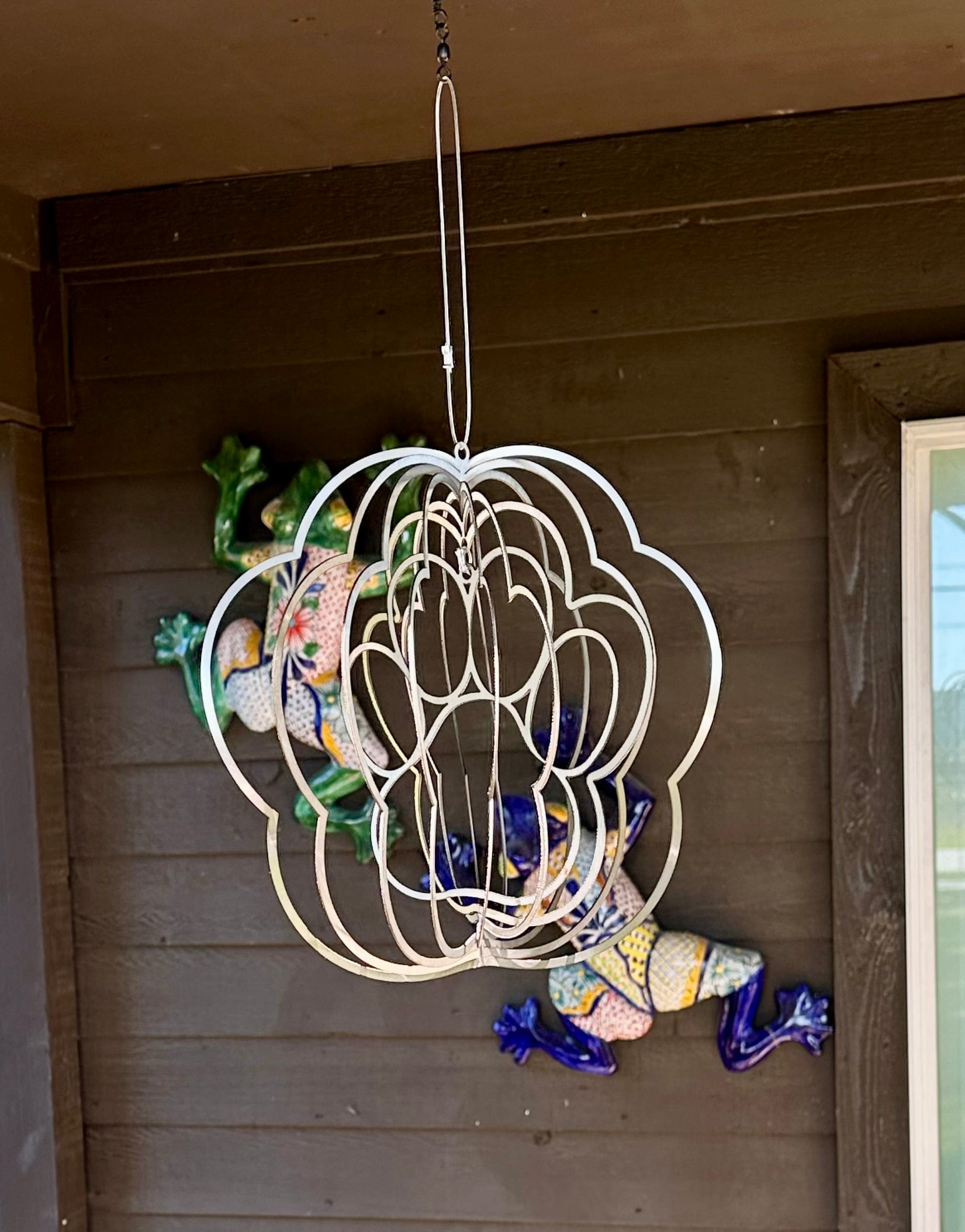 Dog paw wind spinner yard art -$67- including free shipping via USPS priority mail