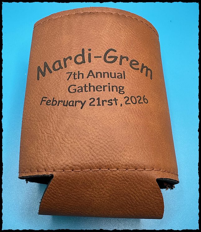 Set of 10 custom drink sleeves with laser engraved design $60-ships free-(#3001)
