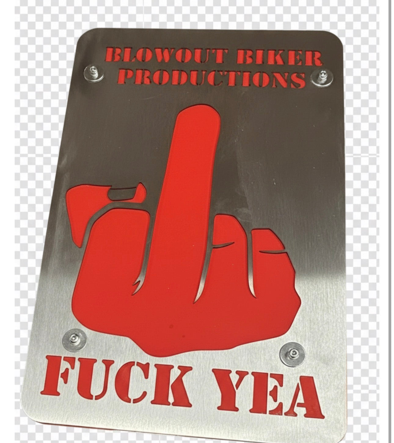 Custom stainless steel sign with your choice of text or design you have in mind -12"X12" size-$116