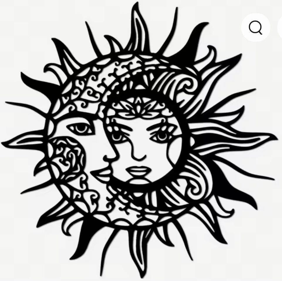 Sunshine with moon-$61-100% stainless steel-ships free-(#803)