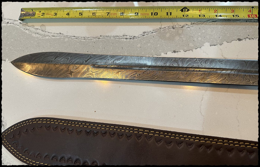 Full size real sword with brass accents -$255-ships free-(#801)