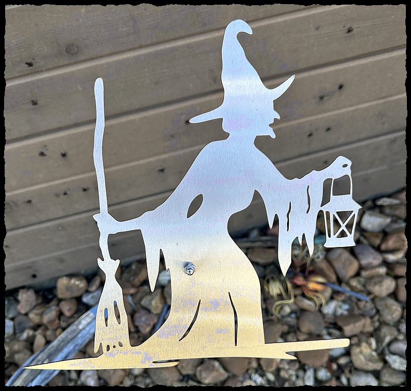 Witch in 100% stainless steel-$61-ships free-(#807)